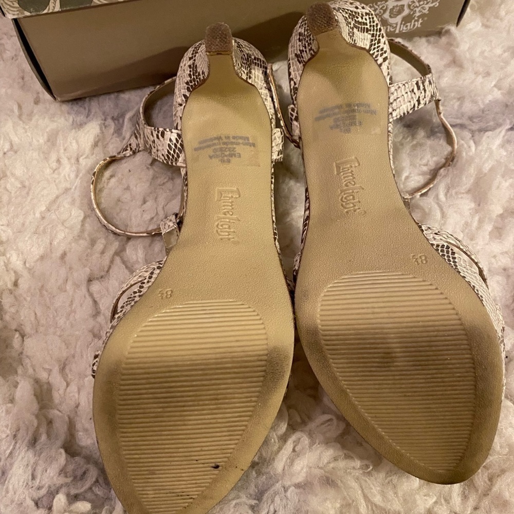 Limelight Snakeskin Heels View 5